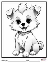 Dogs Coloring Pages 9 - Colored By