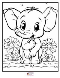 Elephant Coloring Pages 15B