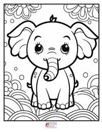 Elephant Coloring Pages 19B