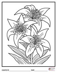 Flowers Coloring Pages 13 - Colored By