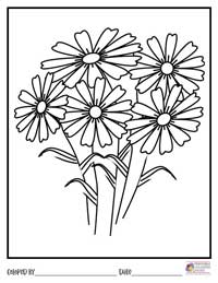 Flowers Coloring Pages 4 - Colored By