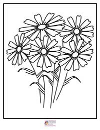 Flowers Coloring Pages 4B