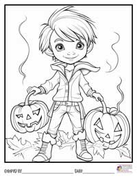 Halloween Coloring Pages 1 - Colored By