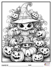 Halloween Coloring Pages 11 - Colored By