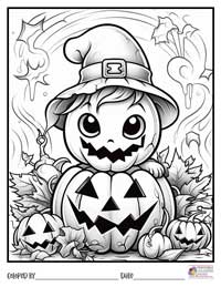 Halloween Coloring Pages 12 - Colored By