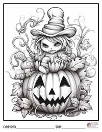 Halloween Coloring Pages 15 - Colored By