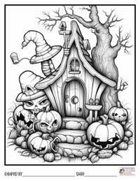 Halloween Coloring Pages 3 - Colored By