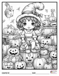 Halloween Coloring Pages 4 - Colored By