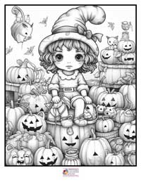 Halloween Coloring Pages 4B