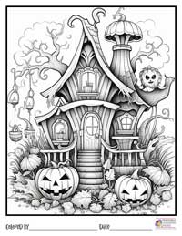 Halloween Coloring Pages 5 - Colored By