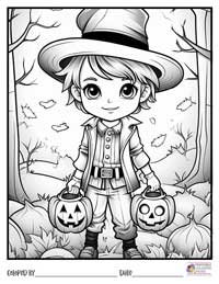 Halloween Coloring Pages 6 - Colored By