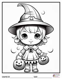 Halloween Coloring Pages 7 - Colored By