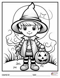 Halloween Coloring Pages 8 - Colored By