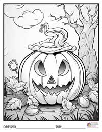 Halloween Coloring Pages 9 - Colored By