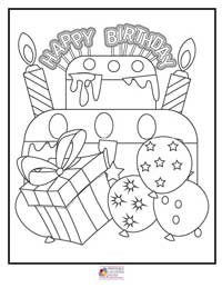 Happy Birthday Coloring Pages 10B