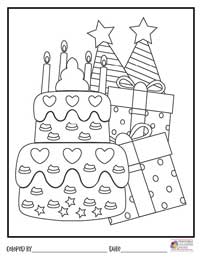 Happy Birthday Coloring Pages 11 - Colored By