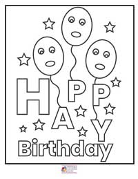 Happy Birthday Coloring Pages 15B
