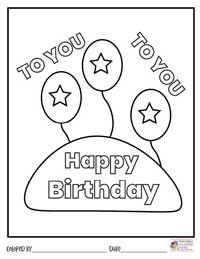 Happy Birthday Coloring Pages 16 - Colored By