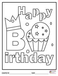 Happy Birthday Coloring Pages 17 - Colored By