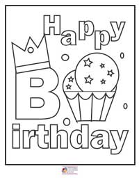 Happy Birthday Coloring Pages 17B