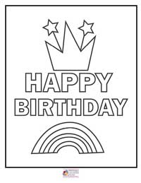 Happy Birthday Coloring Pages 18B