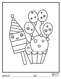 Happy Birthday Coloring Pages 20 - Colored By