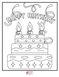 Happy Birthday Coloring Pages 3B