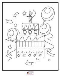 Happy Birthday Coloring Pages 5B