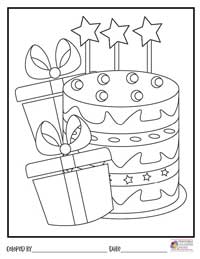 Happy Birthday Coloring Pages 7 - Colored By
