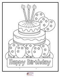 Happy Birthday Coloring Pages 8B