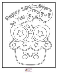 Happy Birthday Coloring Pages 9B
