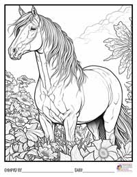 Horses Coloring Pages 1 - Colored By