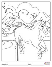 Horses Coloring Pages 12 - Colored By