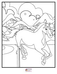 Horses Coloring Pages 12B