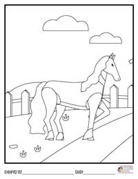Horses Coloring Pages 13 - Colored By