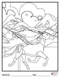 Horses Coloring Pages 14 - Colored By