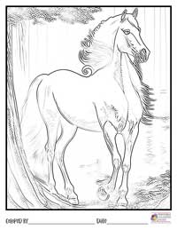 Horses Coloring Pages 17 - Colored By