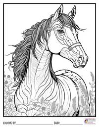 Horses Coloring Pages 2 - Colored By
