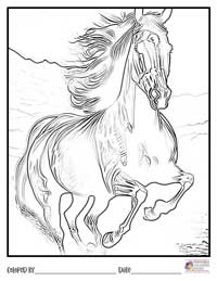Horses Coloring Pages 20 - Colored By