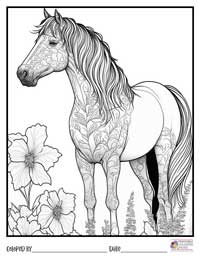 Horses Coloring Pages 3 - Colored By