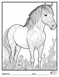 Horses Coloring Pages 4 - Colored By