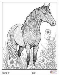 Horses Coloring Pages 7 - Colored By