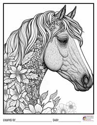 Horses Coloring Pages 8 - Colored By