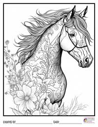 Horses Coloring Pages 9 - Colored By
