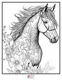 Horses Coloring Pages 9B