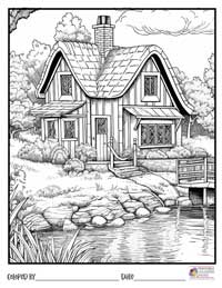 House Coloring Pages 11 - Colored By