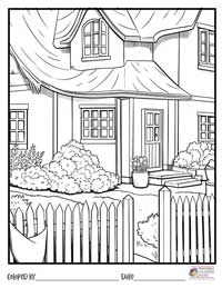 House Coloring Pages 12 - Colored By