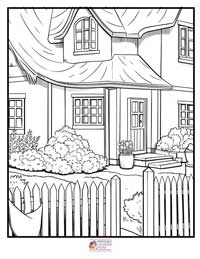 House Coloring Pages 12B
