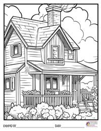 House Coloring Pages 13 - Colored By