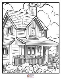 House Coloring Pages 13B